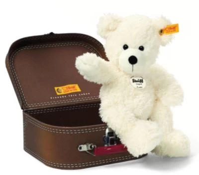 Steiff Teddybär Lotte 28 Cm Weiss Im Koffer 3 Steiff Teddybär Lotte 28 Cm Weiss Im Koffer