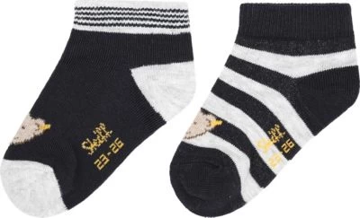 Steiff Kinder Sneakersocken Doppelpack 4 Steiff Kinder Sneakersocken Doppelpack – Bild 2