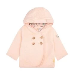 Steiff Sweatjacke Bird's Twittering Mit Ohren-Kapuze Mit Doppelreihigen Knopfverschluss Sweatjacken