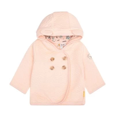 Steiff Sweatjacke Bird's Twittering Mit Ohren-Kapuze Mit Doppelreihigen Knopfverschluss Sweatjacken 3 Steiff Sweatjacke Bird's Twittering Mit Ohren-Kapuze Mit Doppelreihigen Knopfverschluss Sweatjacken