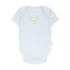 Steiff Baby Body - Strampler, Baumwolle, Bär, Logo, Kurzarm, Einfarbig Strampler Für Kinder