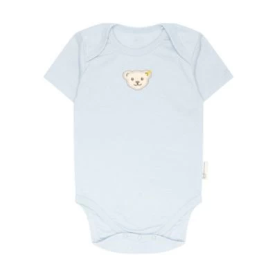 Steiff Baby Body - Strampler, Baumwolle, Bär, Logo, Kurzarm, Einfarbig Strampler Für Kinder 3 Steiff Baby Body - Strampler, Baumwolle, Bär, Logo, Kurzarm, Einfarbig Strampler Für Kinder