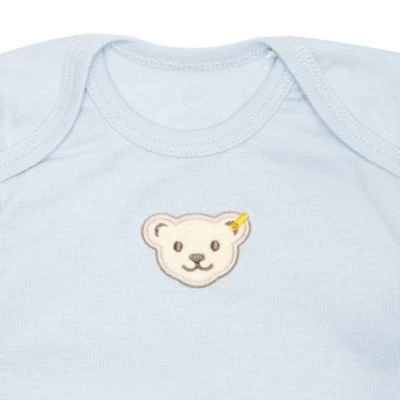 Steiff Baby Body - Strampler, Baumwolle, Bär, Logo, Kurzarm, Einfarbig Strampler Für Kinder 5 Steiff Baby Body - Strampler, Baumwolle, Bär, Logo, Kurzarm, Einfarbig Strampler Für Kinder – Bild 3