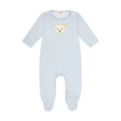 Steiff Baby Strampler - Body, Baumwolle, Bär, Logo, Druckknöpfe, Langarm, Einfarbig Strampler Für Kinder