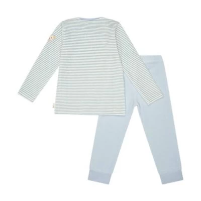 Steiff Kinder Schlafanzug Set - Nachtwäsche, Pyjama, Nicky Velours, Lang, Gestreift Pyjamahosen Für Kinder 4 Steiff Kinder Schlafanzug Set - Nachtwäsche, Pyjama, Nicky Velours, Lang, Gestreift Pyjamahosen Für Kinder – Bild 2