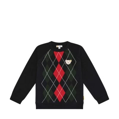 Steiff Pullover Jahr Des Teddybären Mit Rautenmuster Pullover 3 Steiff Pullover Jahr Des Teddybären Mit Rautenmuster Pullover