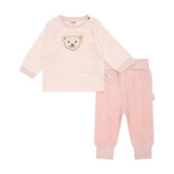 Steiff Set Hose + Sweatshirt Baby Wellness Gestreift Hausanzüge