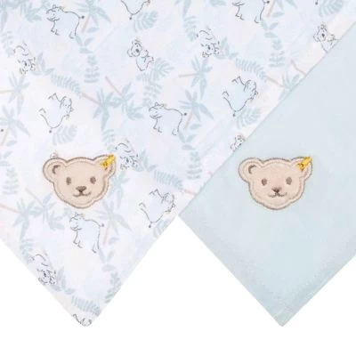 Steiff Mullwindel 2er Pack Baby Wellness Mullwindeln 5 Steiff Mullwindel 2er Pack Baby Wellness Mullwindeln – Bild 3