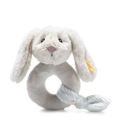 Steiff Soft Cuddly Friends Hoppie Hase Greifling Mit Rassel 14 Cm, Hellgrau Kuscheltiere 3 Steiff Soft Cuddly Friends Hoppie Hase Greifling Mit Rassel 14 Cm, Hellgrau Kuscheltiere