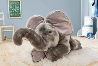 Steiff Kuscheltier Trampili Elefant Liegend Grau 85cm Kuscheltiere 3 Steiff Kuscheltier Trampili Elefant Liegend Grau 85cm Kuscheltiere