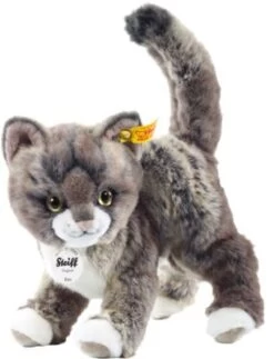 Kitty Katze 25cm Grau/beige Stehend