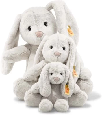 Soft Cuddly Friends Hase Hoppie Hellgrau, 18 Cm 4 Soft Cuddly Friends Hase Hoppie Hellgrau, 18 Cm – Bild 2