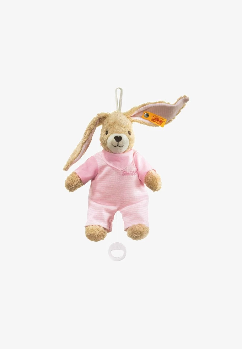 Steiff HOPPEL HASE SPIELUHR - Kuscheltier - Rosa 4 Steiff HOPPEL HASE SPIELUHR - Kuscheltier - Rosa – Bild 2