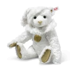 STEIFF 007293 Teddies For Tomorrow White Christmas Teddybär, 30 Cm