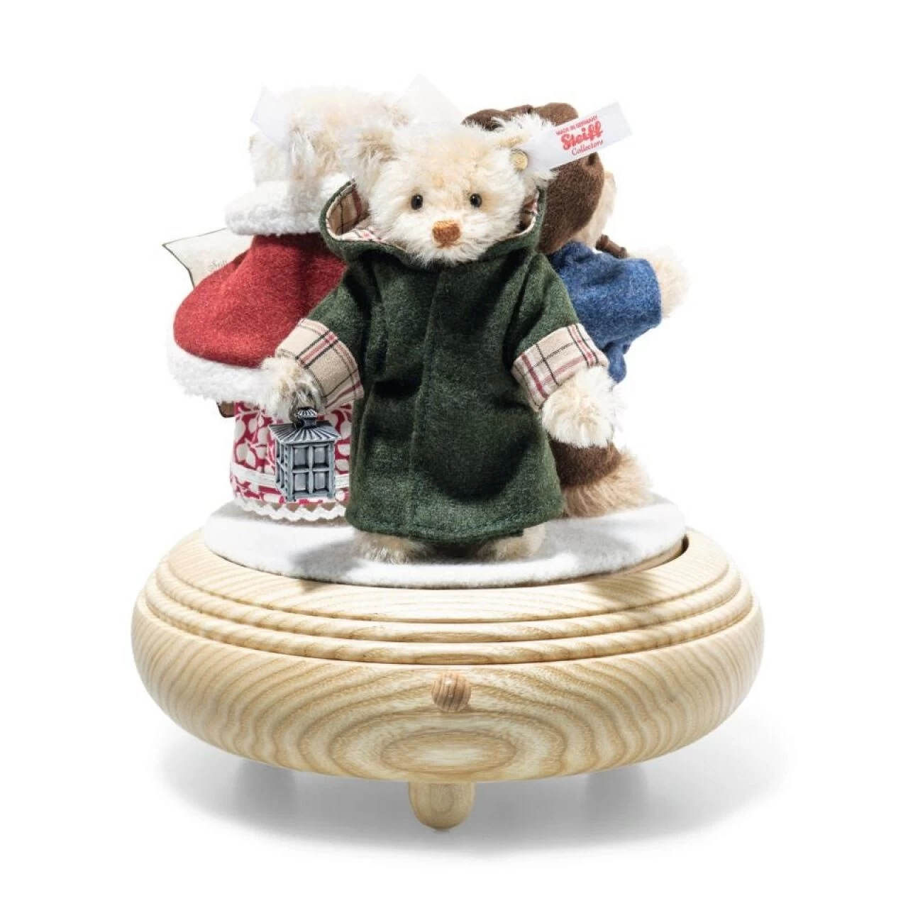 STEIFF 007552 Weihnachtssänger Teddybären-Set Auf Musikbox 4 STEIFF 007552 Weihnachtssänger Teddybären-Set Auf Musikbox – Bild 2