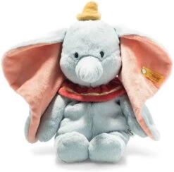 STEIFF 024559 Soft Cuddly Friends Disney Originals Dumbo, Hellblau 30 Cm