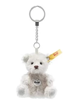 STEIFF 039560 Steiff Schlüsselanhänger Mini Teddybär, Graues Mohair, 8 Cm