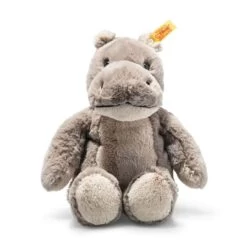 STEIFF 045646 Soft Cuddly Friends Nobby Nilpferd, Grau 28 Cm