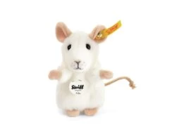 STEIFF 056215 Pilla Maus 10 Cm Weiß Aufwartend
