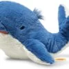 STEIFF 063831 Soft Cuddly Friends Tory Blauwal, Blau 28 Cm