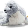STEIFF 063916 Soft Cuddly Friends Aila Robbe, Eisblau 40 Cm