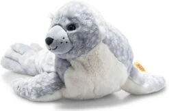 STEIFF 063916 Soft Cuddly Friends Aila Robbe, Eisblau 40 Cm