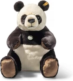 STEIFF 067877 Teddies For Tomorrow Pandi Big Panda 40cm, Schwarz/weiss