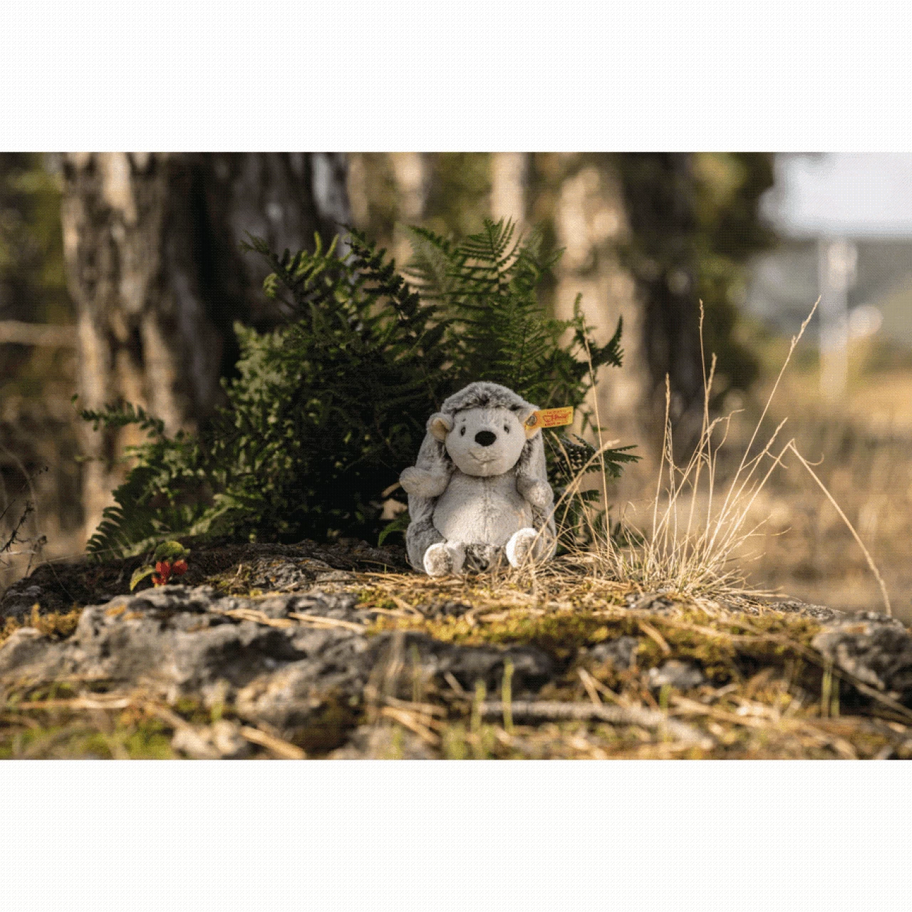STEIFF 074387 Soft Cuddly Friends Igel Hedgy Grau Meliert, 16 Cm 4 STEIFF 074387 Soft Cuddly Friends Igel Hedgy Grau Meliert, 16 Cm – Bild 2