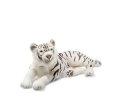 STEIFF 075742 Tuhin Tiger 110 Weiss Liegend