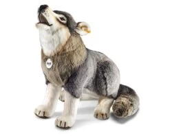 STEIFF 075759 Snorry Wolf 60 Cm Grau Sitzend