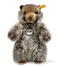 STEIFF 084133 Burri Murmeltier 26 Cm Braun Meliert