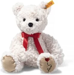STEIFF 113833 Soft Cuddly Friends Jimmy Teddybär – Love 30 Cm Creme