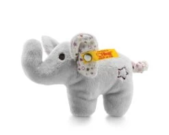 STEIFF 240690 Mini Knister-Elefant Mit Rassel 11 Cm