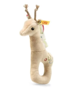 STEIFF 241741 Wild Sweeties Tulu Giraffe Greifring Mit Rassel Und Knisterfolie