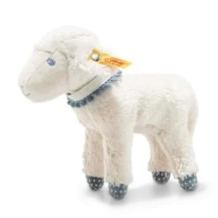 STEIFF 241987 Leno Lamm 18 Cm Weiss/petrol