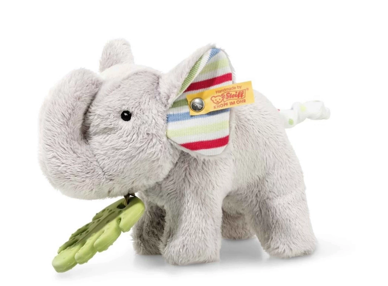 STEIFF 242021 Wild Sweeties Timmi Elefant Mit Beißring Und Knisterfolie 3 STEIFF 242021 Wild Sweeties Timmi Elefant Mit Beißring Und Knisterfolie