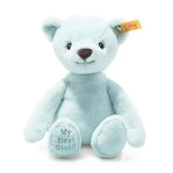 STEIFF 242144 Soft Cuddly Friends My First Steiff Teddybär, Hellblau 26 Cm