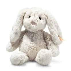 STEIFF 242243 Soft Cuddly Friends Hoppie Hase, Hellgrau 20 Cm