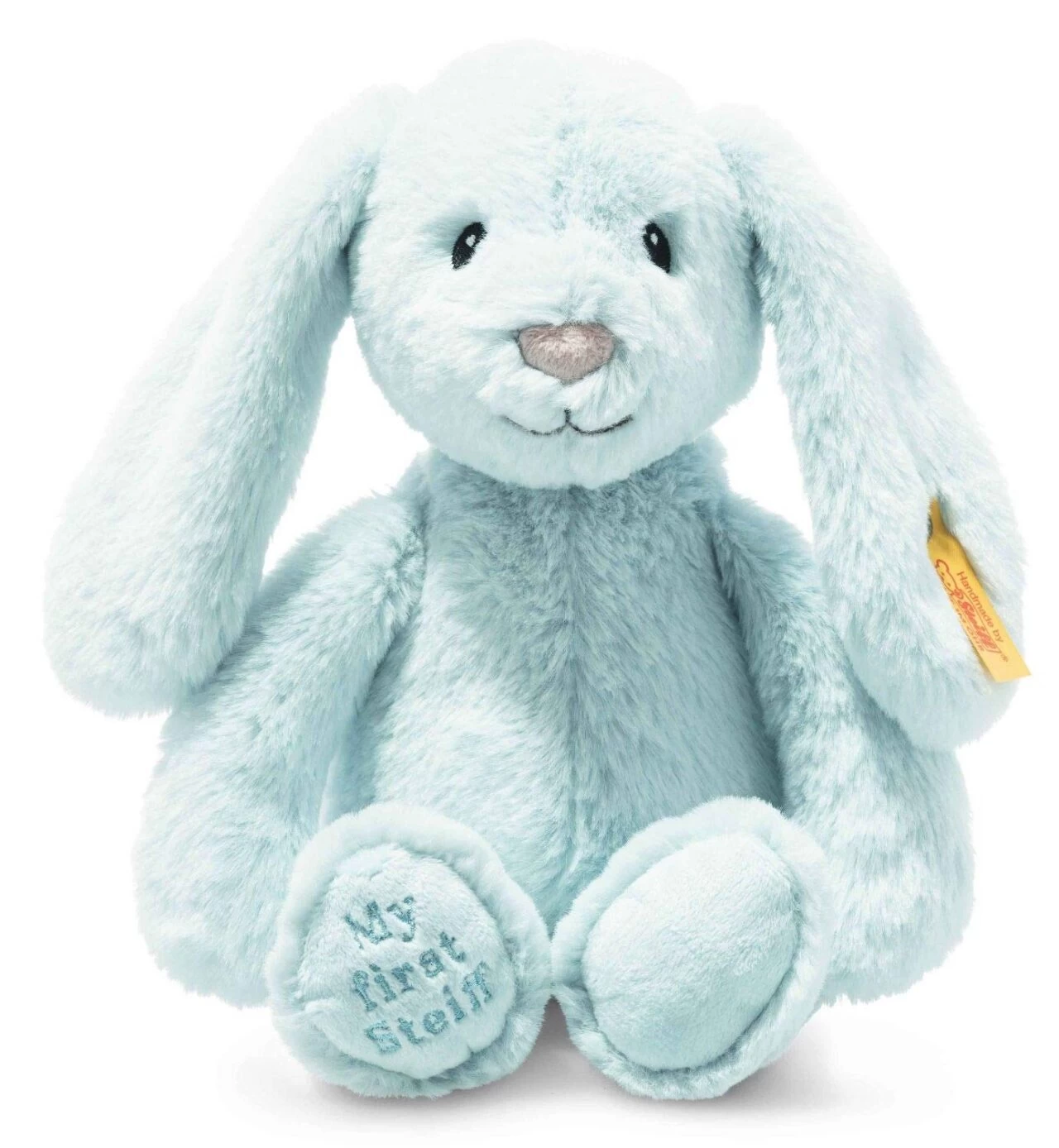STEIFF 242335 Soft Cuddly Friends My First Steiff Hoppie Hase, Hellblau 26 Cm 3 STEIFF 242335 Soft Cuddly Friends My First Steiff Hoppie Hase, Hellblau 26 Cm