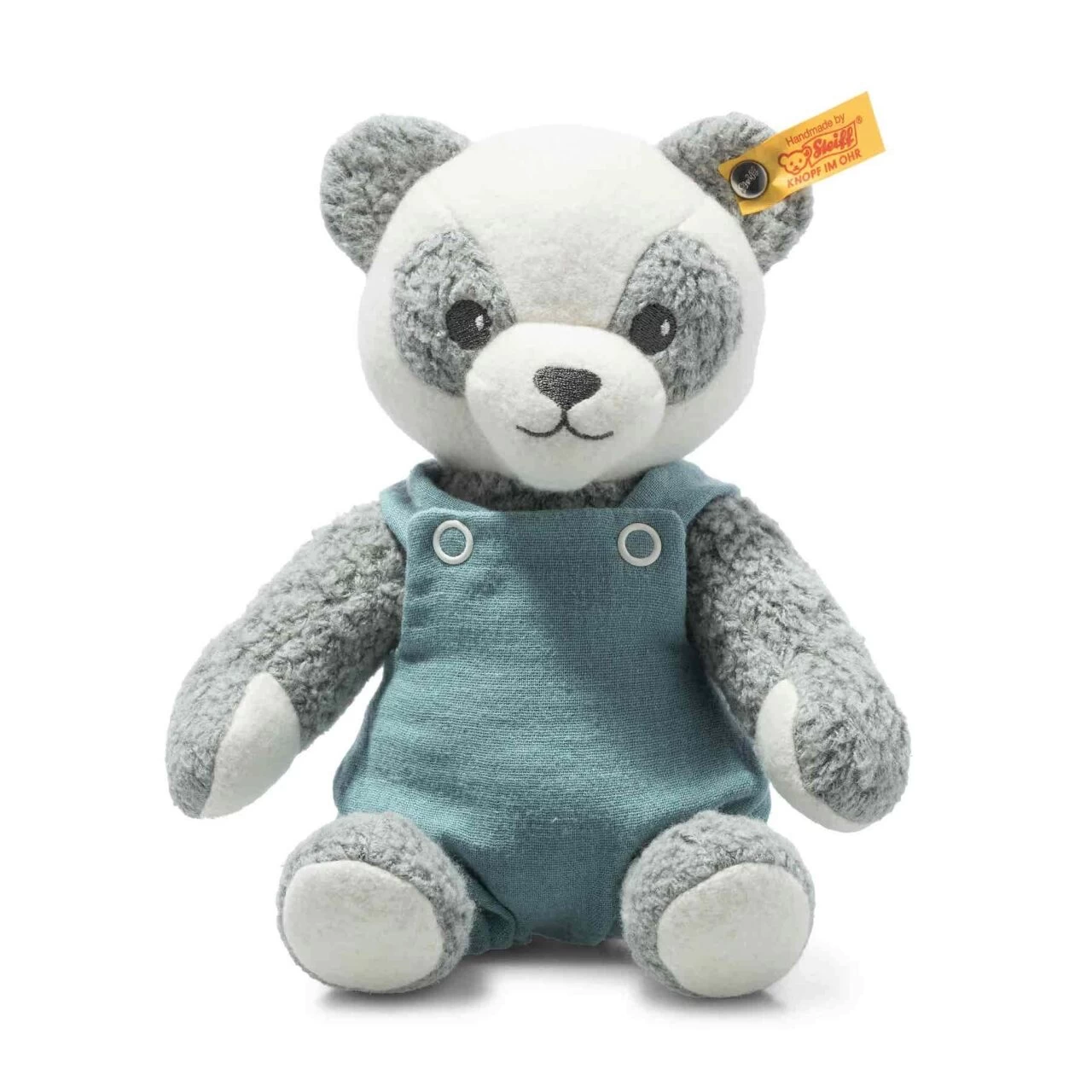 STEIFF 242373 GOTS Paco Panda, Grau/weiß/petrol 26 Cm 3 STEIFF 242373 GOTS Paco Panda, Grau/weiß/petrol 26 Cm