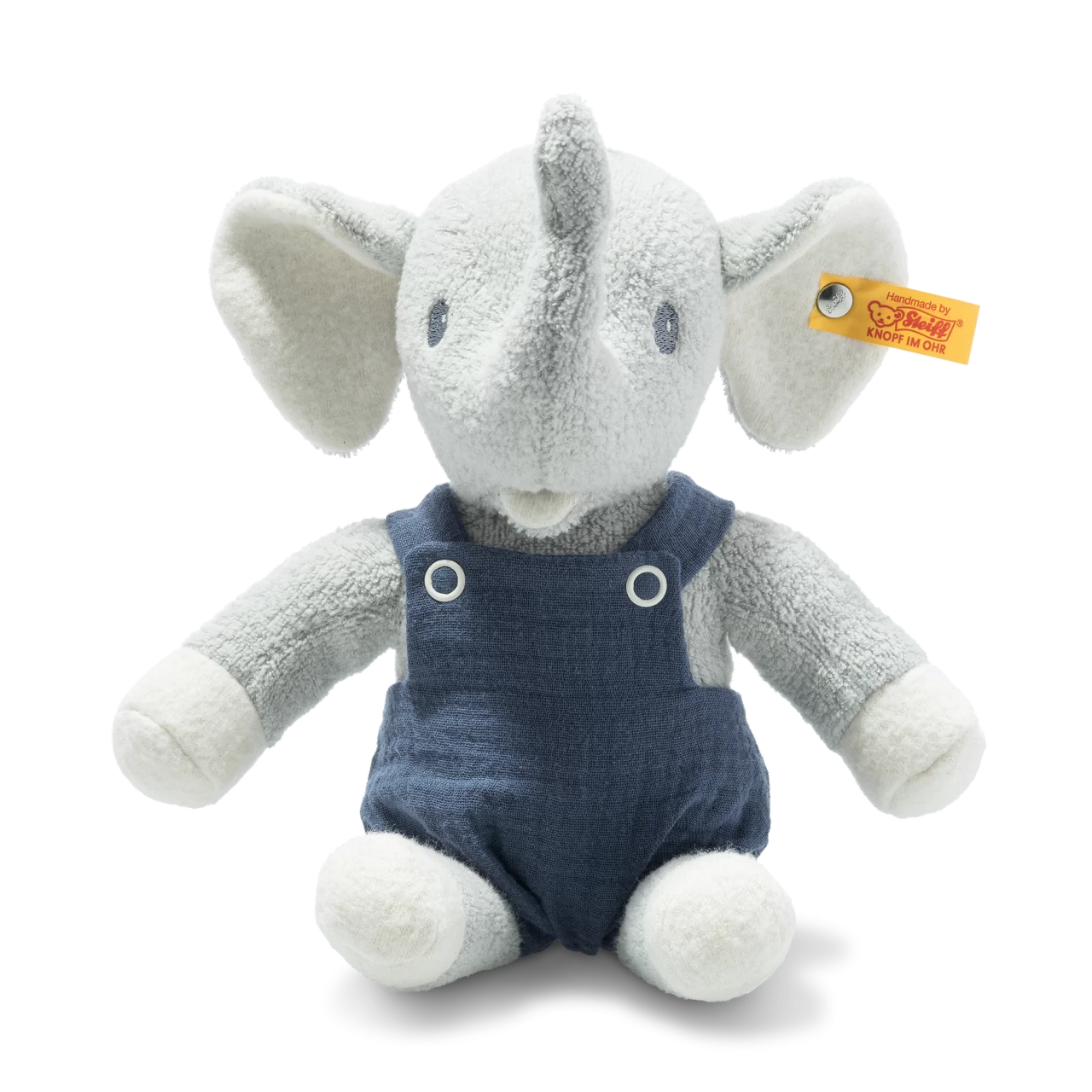 STEIFF 242403 GOTS Eliot Elefant, Hellgrau/blau 26 Cm 3 STEIFF 242403 GOTS Eliot Elefant, Hellgrau/blau 26 Cm