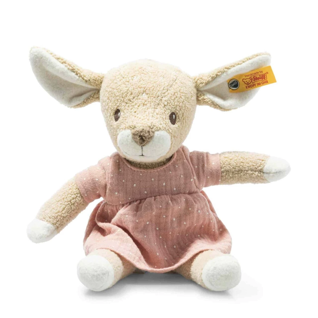 STEIFF 242434 GOTS Raja Reh, Beige/rosa 26 Cm 3 STEIFF 242434 GOTS Raja Reh, Beige/rosa 26 Cm