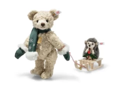 STEIFF 7286 Teddies For Tomorrow Teddybär Mit Igel, 25 + 9 Cm